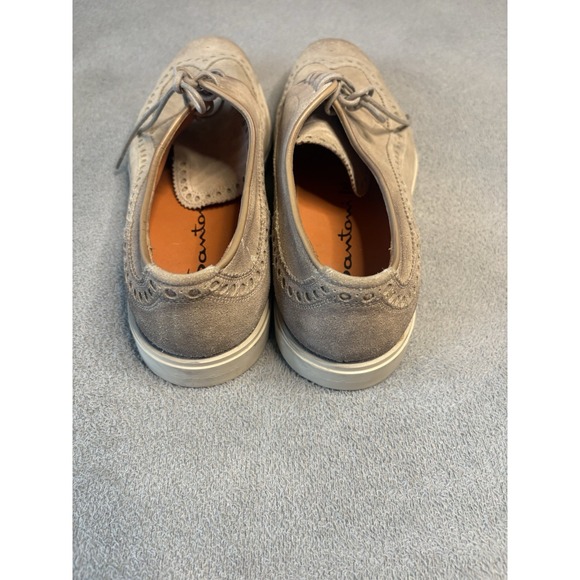 Santoni Wingtip Brogues‎ Beige Suede Men Shoe Santoni US Size 7/EU 40 main image 6